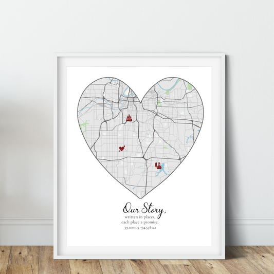 Personalized Love Story Map