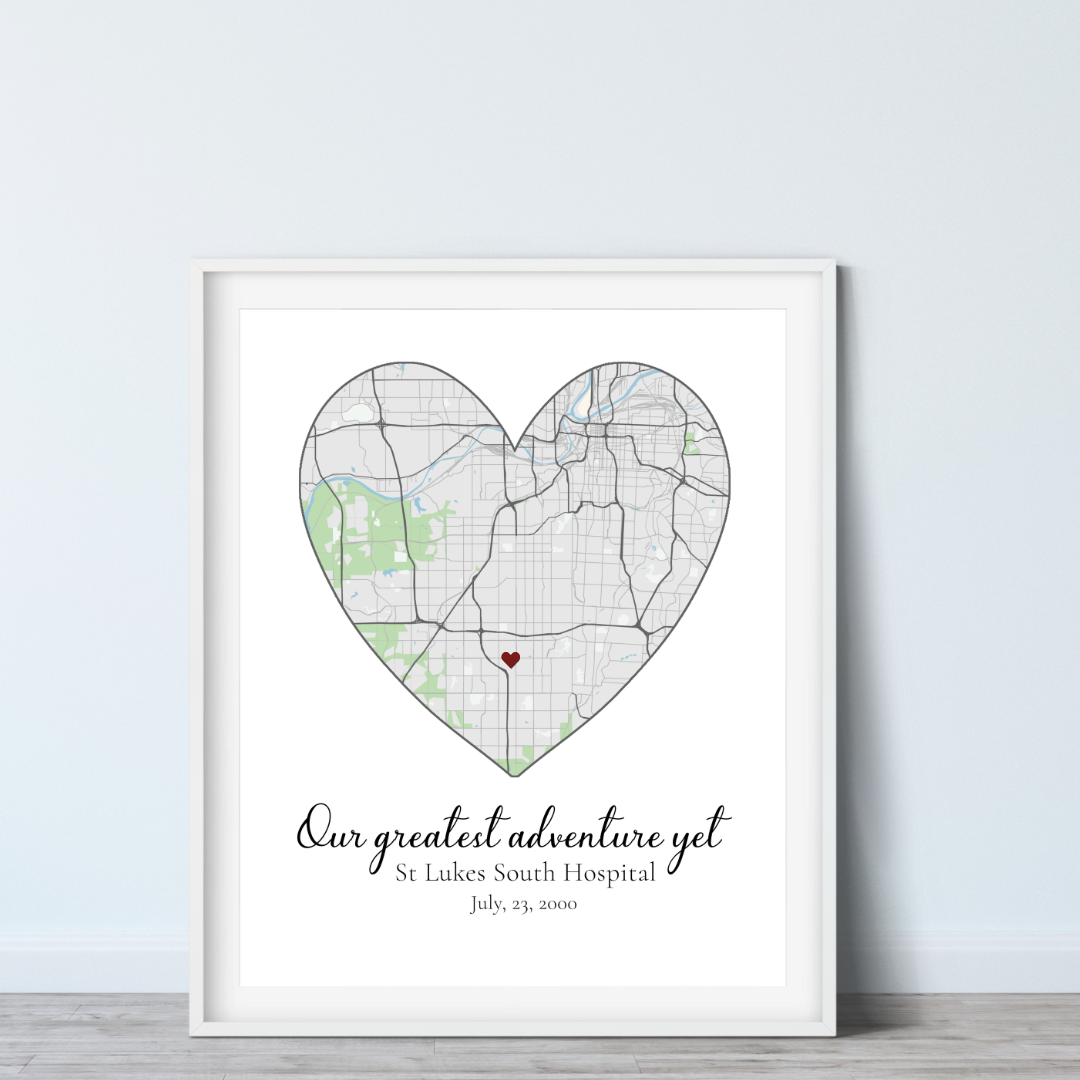 Personalized The Day You Arrived Map
