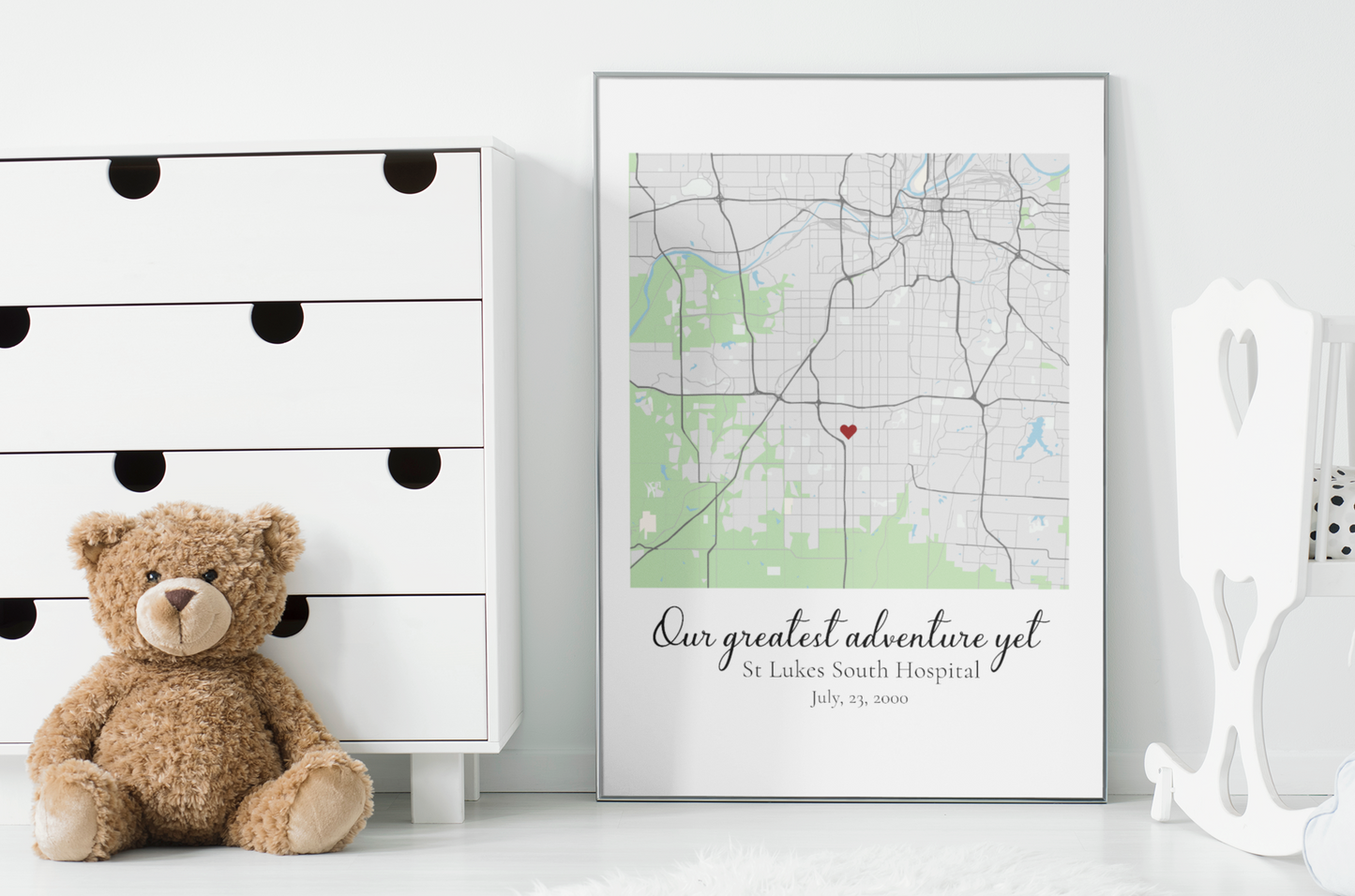 Personalized The Day You Arrived Map