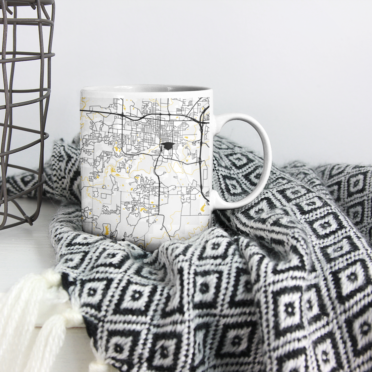 Personalized Map Ceramic Mug – Add-On Only