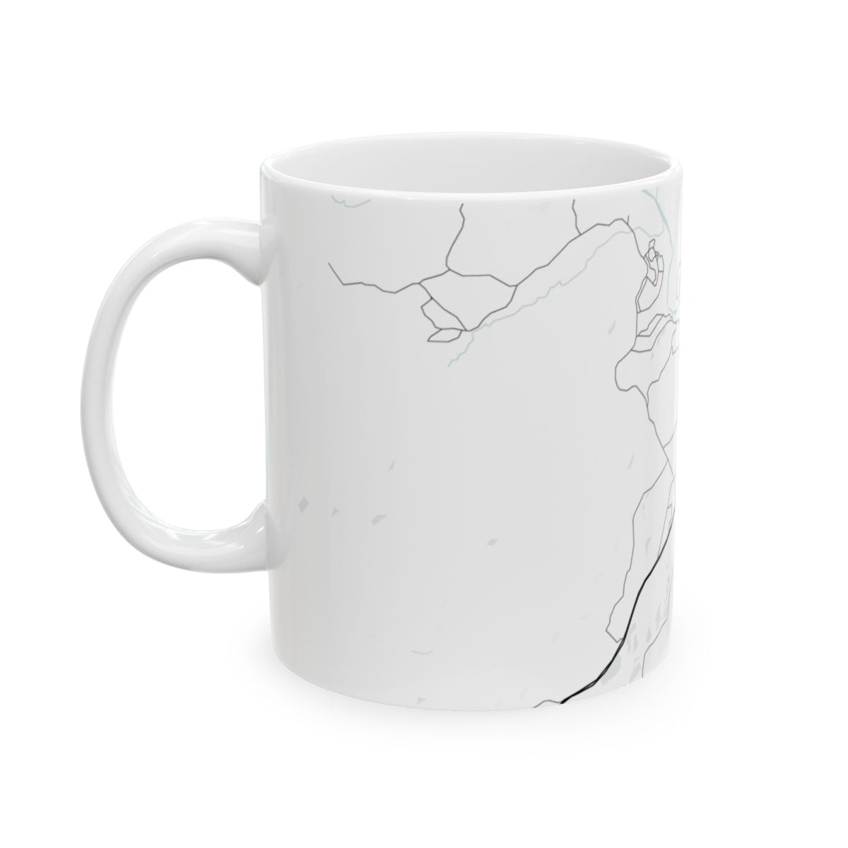 Ozark National Scenic Riverways Glacial Line Series Ceramic Map Mug