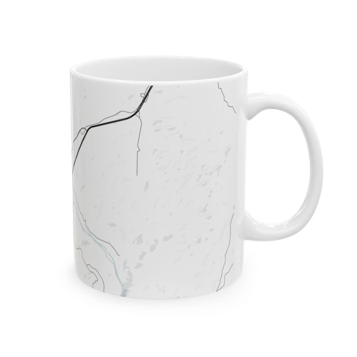 Ozark National Scenic Riverways Glacial Line Series Ceramic Map Mug