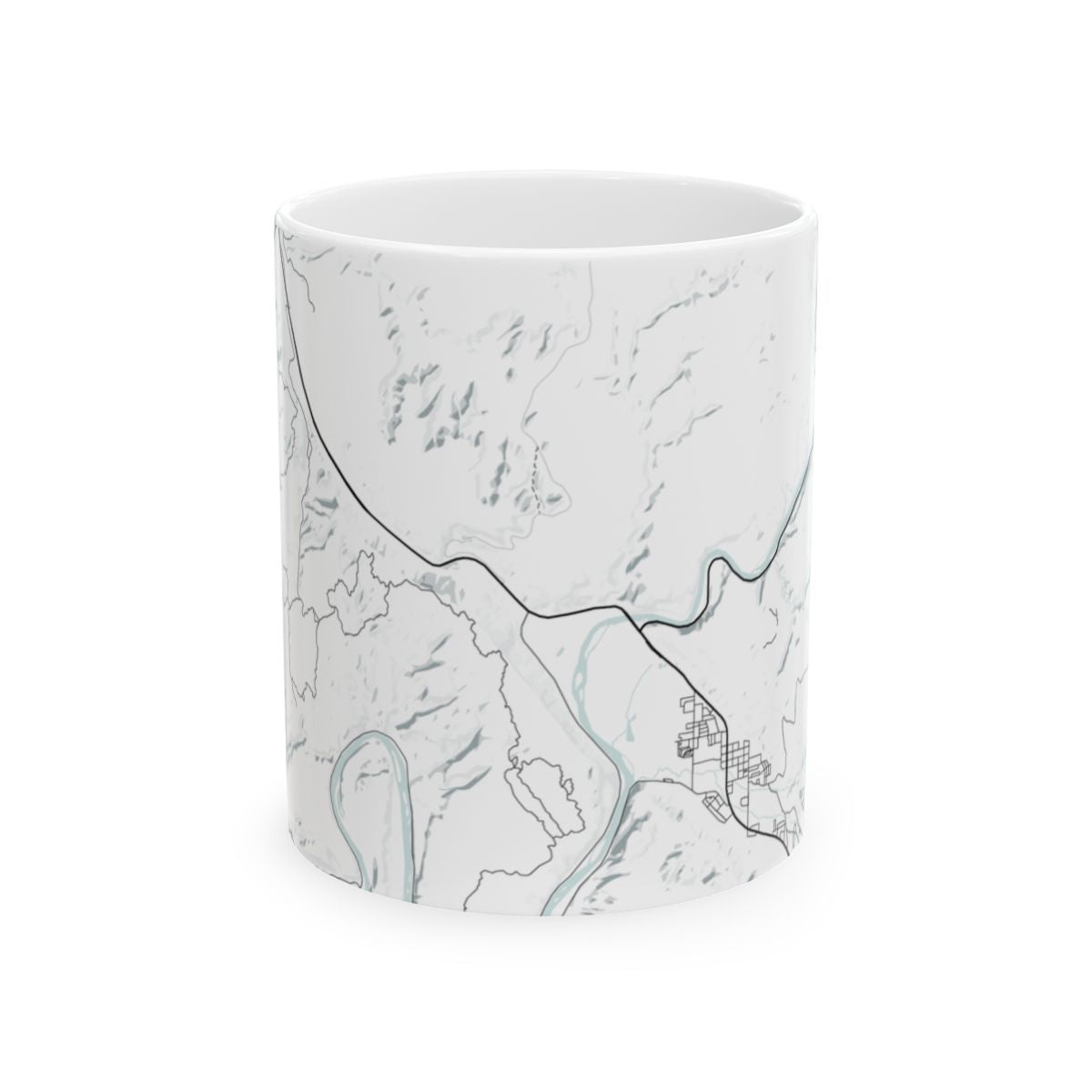 Arches National Park Glacial Line Series Ceramic Map Mug