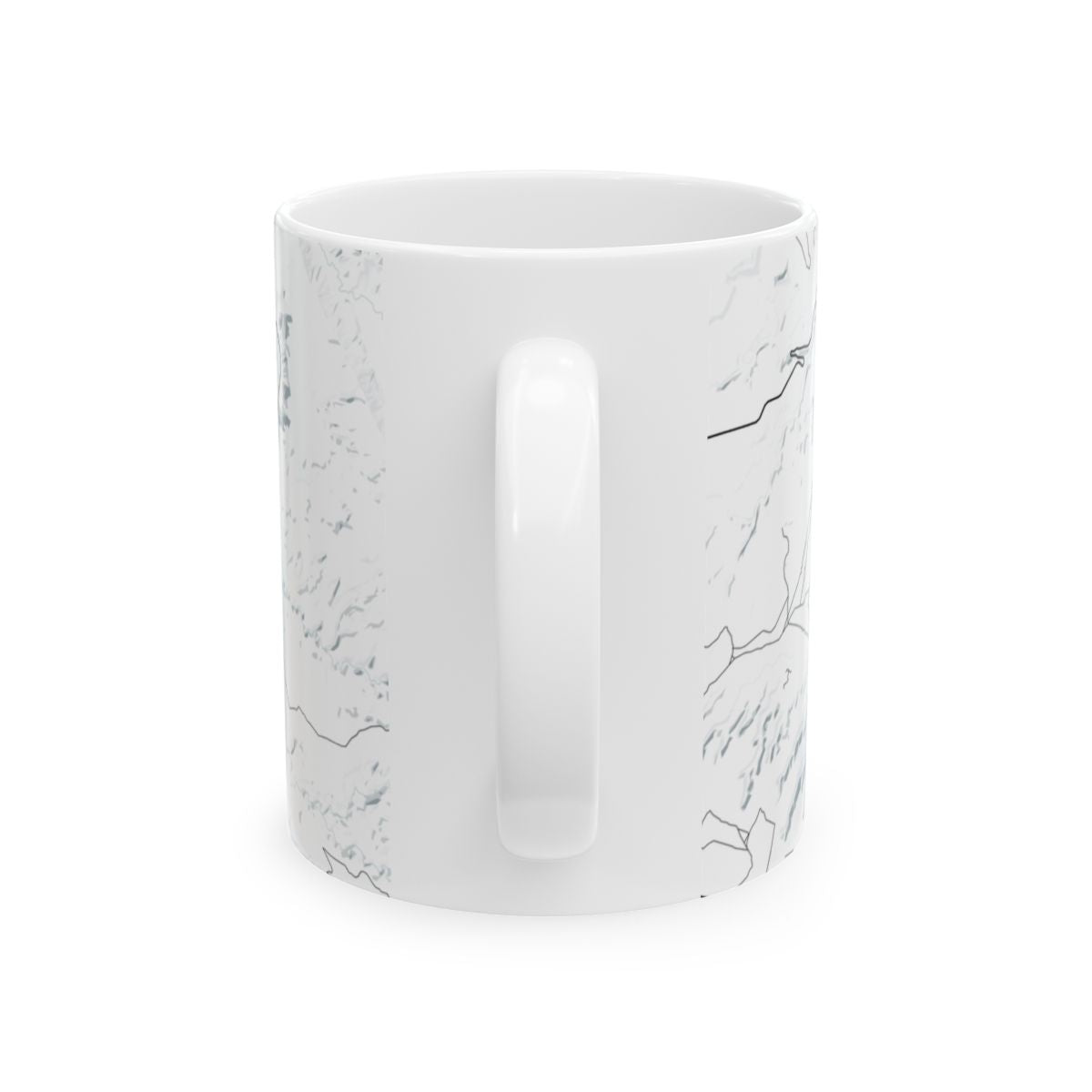 Arches National Park Glacial Line Series Ceramic Map Mug