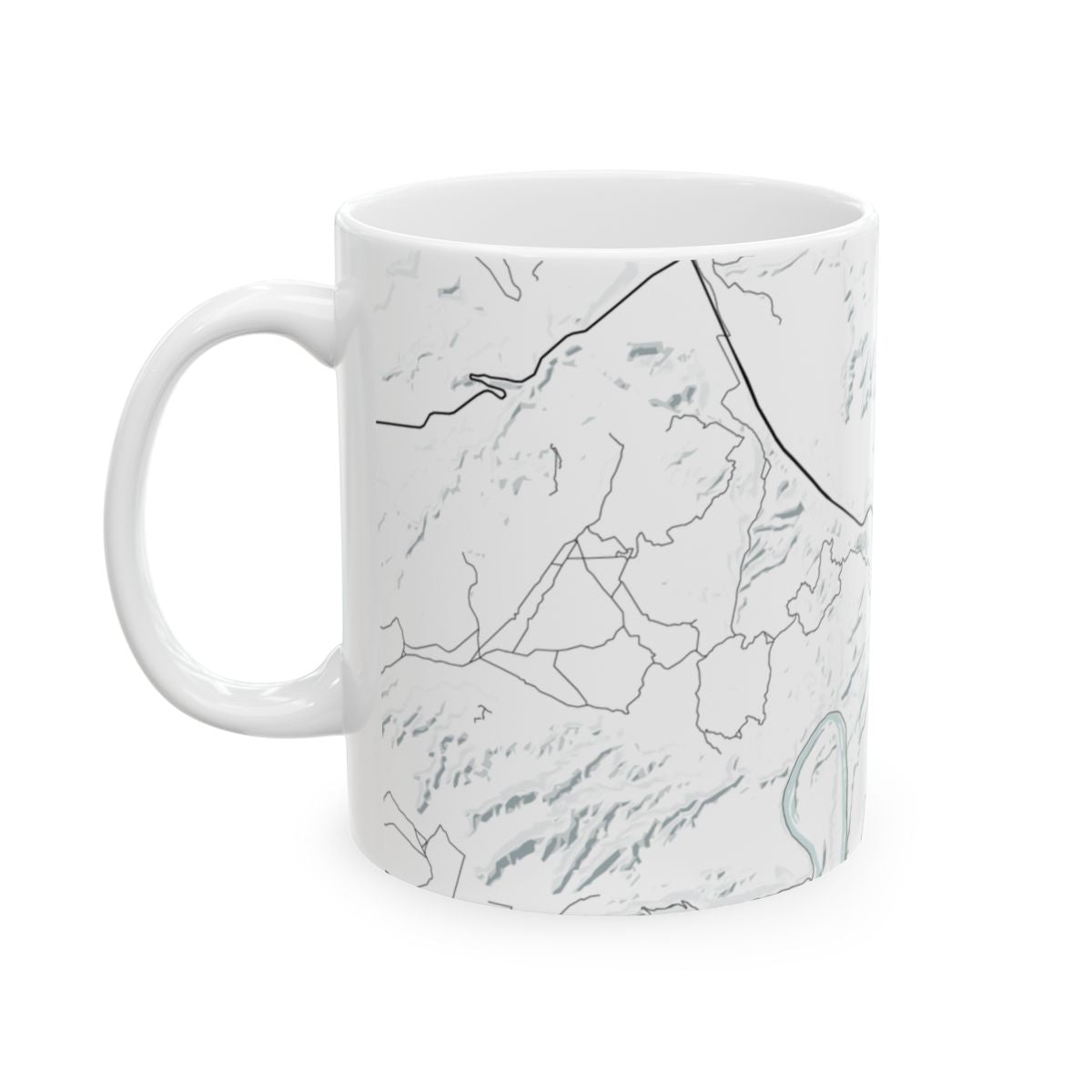 Arches National Park Glacial Line Series Ceramic Map Mug