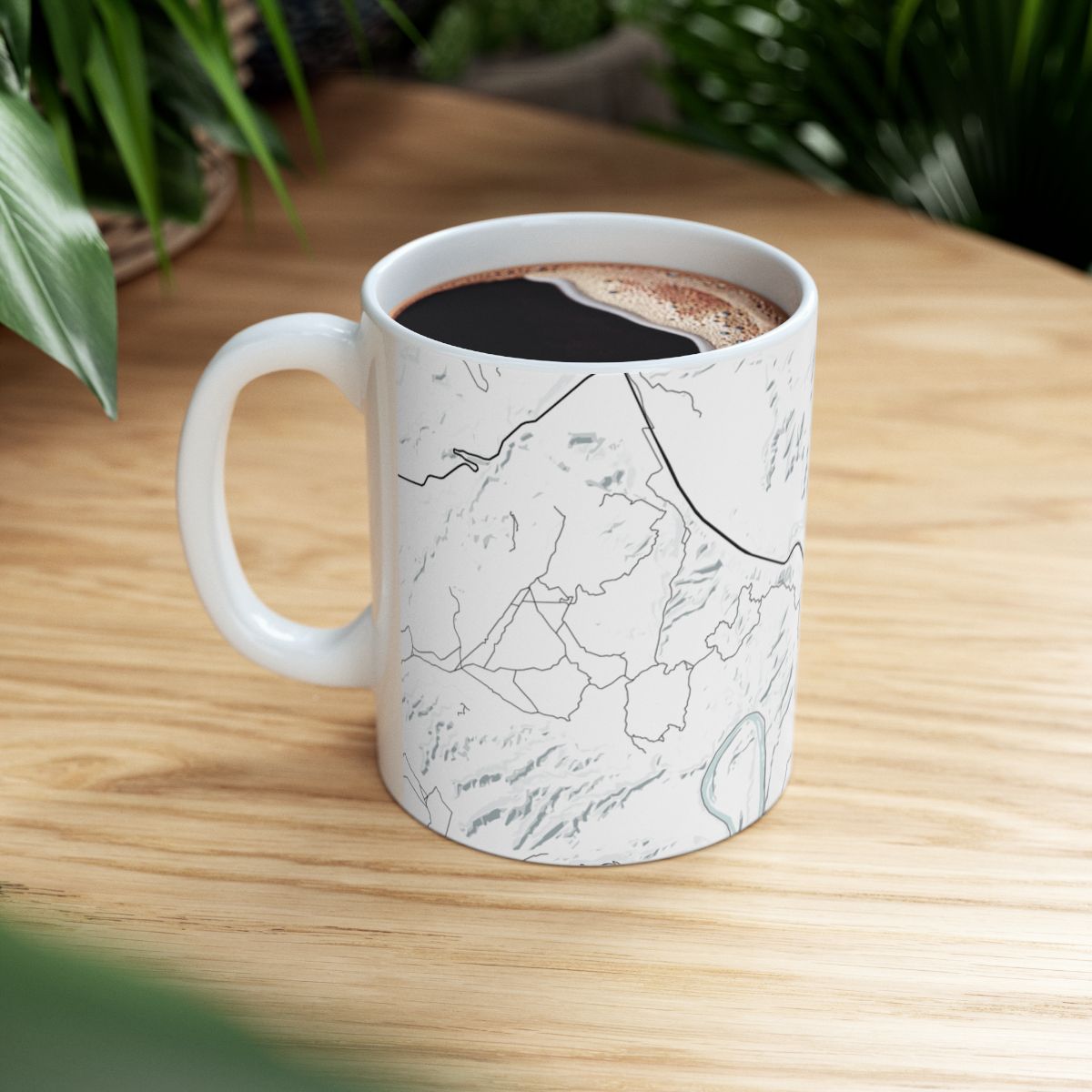 Arches National Park Glacial Line Series Ceramic Map Mug