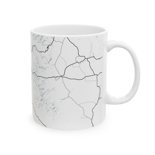 Yellowstone National Park Glacial Line Series Ceramic Map Mug