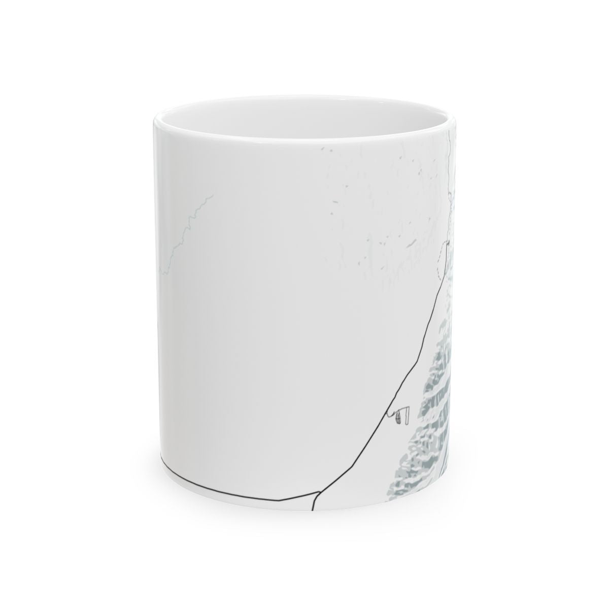 Great Sand Dunes National Park Glacial Line Series Ceramic Map Mug