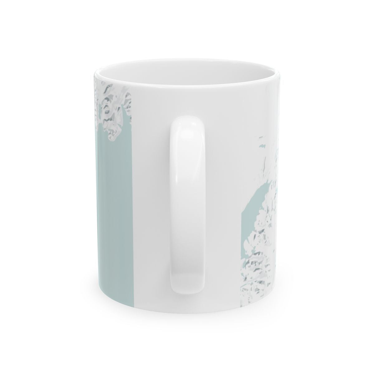 Atlas & Ink mug with custom map design on a white background