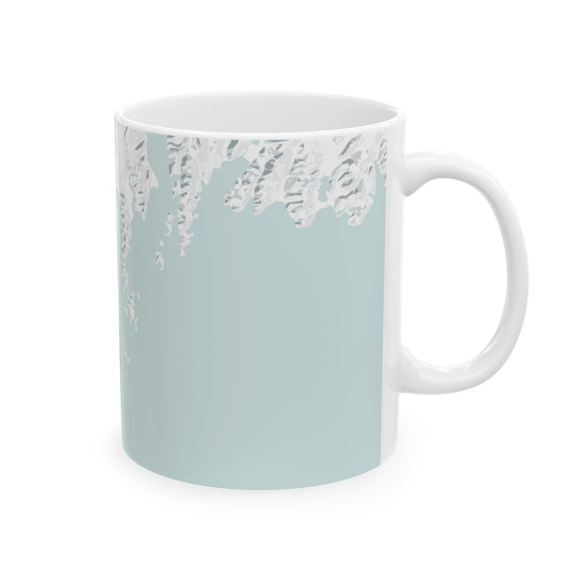 Atlas & Ink mug with custom map design on a white background