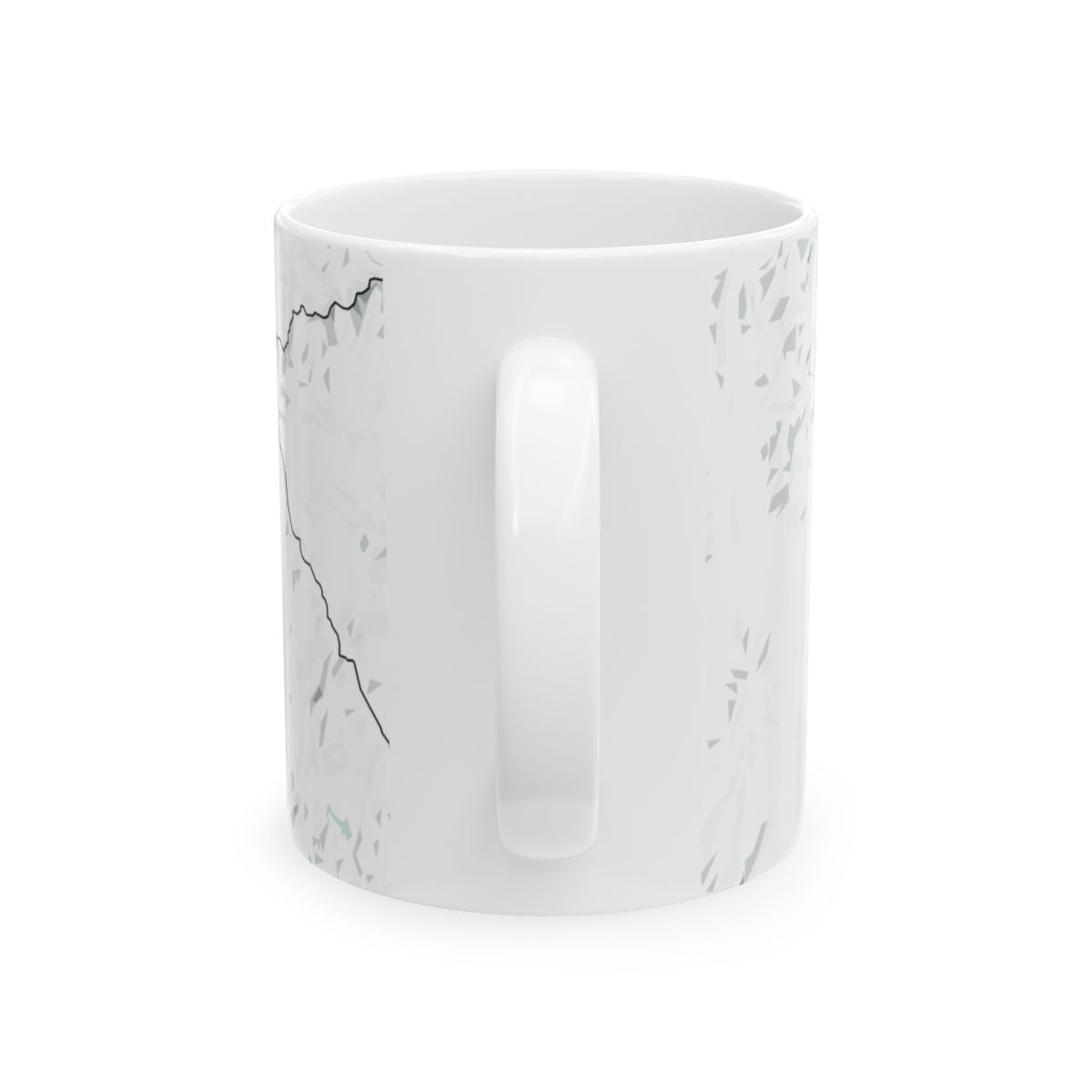 Rocky Mountain National Park Glacial Line Series Ceramic Map Mug