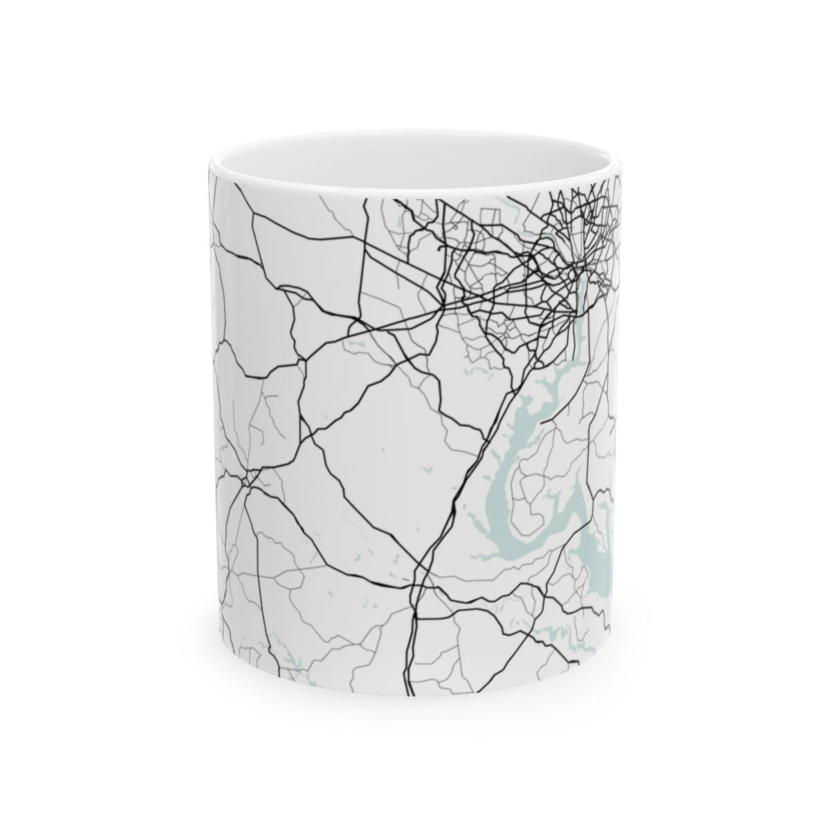 Shenandoah National Park Glacial Line Series Ceramic Map Mug