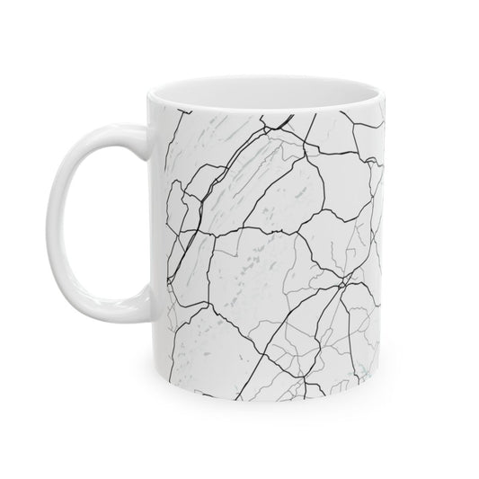 Shenandoah National Park Glacial Line Series Ceramic Map Mug