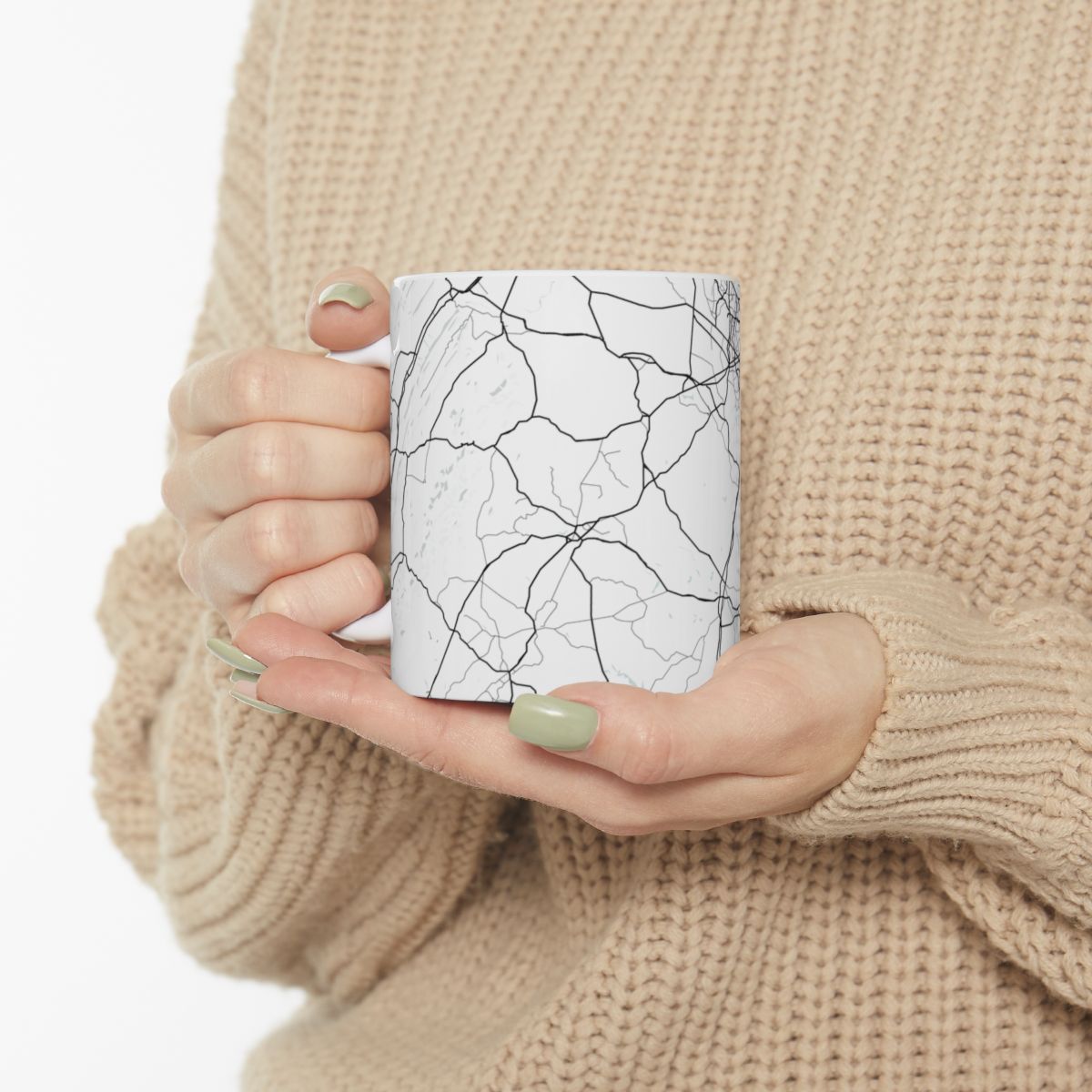 Shenandoah National Park Glacial Line Series Ceramic Map Mug