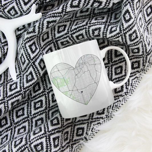 Personalized Map Ceramic Mug – Add-On Only