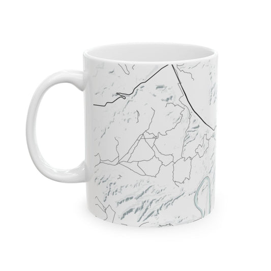 Arches National Park Glacial Line Series Ceramic Map Mug