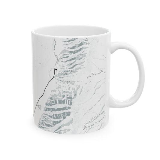 Great Sand Dunes National Park Glacial Line Series Ceramic Map Mug