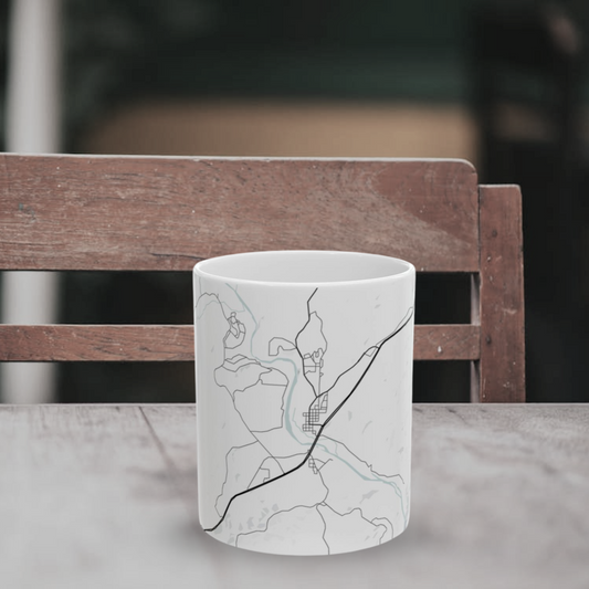 Ozark National Scenic Riverways Glacial Line Series Ceramic Map Mug